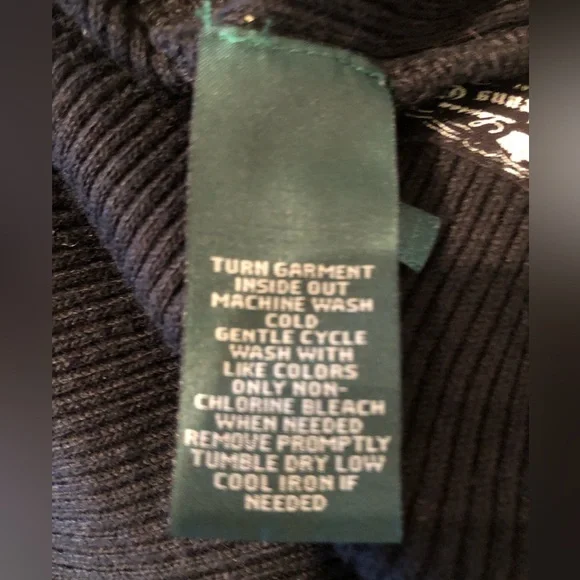 NWOT RALPH LAUREN sz XS rib knit sweater - Picture 6 of 7